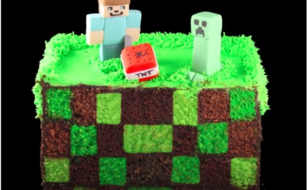 Minecraft Zombie Cupcake Topper - Minecraft Cake Tutorial - YouTube