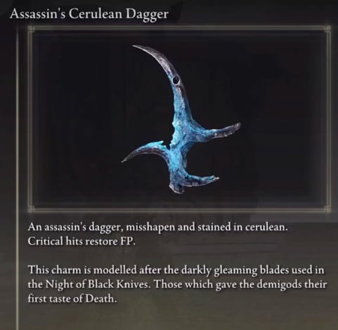 Elden Assassin's Cerulean Dagger