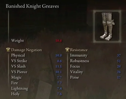 Elden Banished Knight Greaves