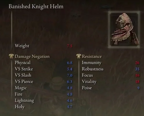 Elden Banished Knight Helm