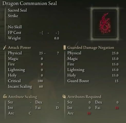Elden Dragon Communion Seal
