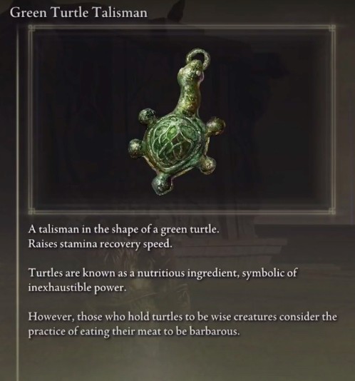 Elden Green Turtle Talisman