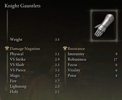 Elden Ring Paladin Build Knight Gauntlets