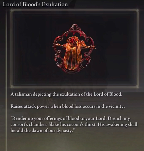 Elden Lord of Blood's Exultation