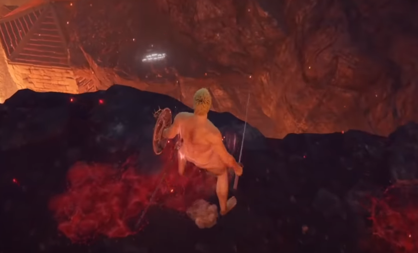 Jump down to get to the Magma blade Location.