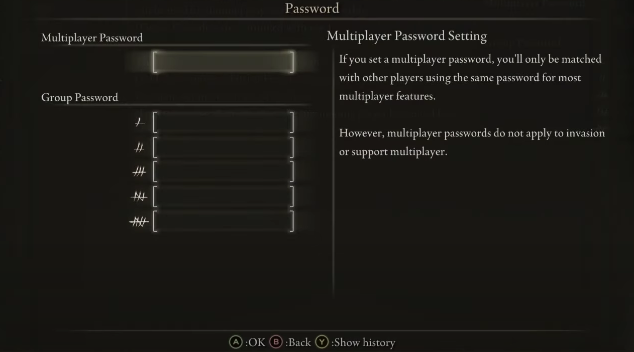 Leaving the Multiplayer Password Blank