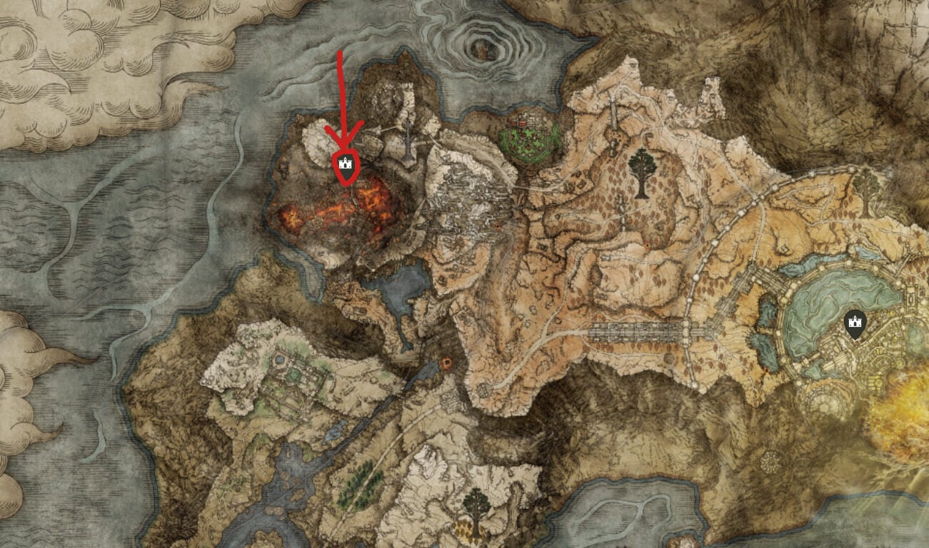 Map Location for Volcano Manor