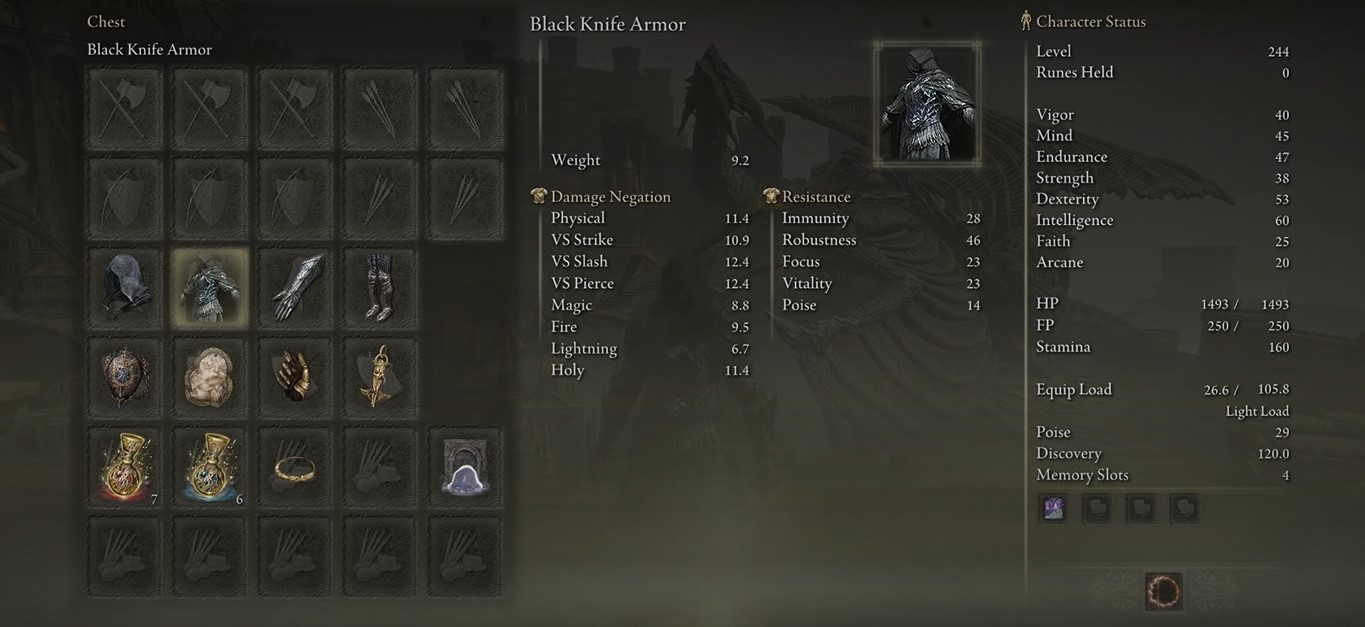 Black Knife Armor Elden Ring
