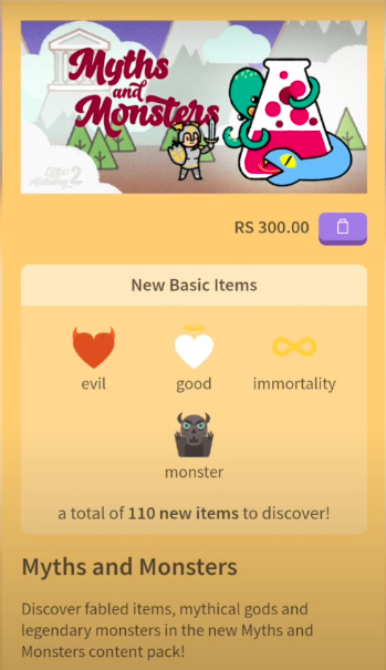 Basic Items in Pack Little Alchemy 2