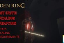 faith scaling weapons in elden ring