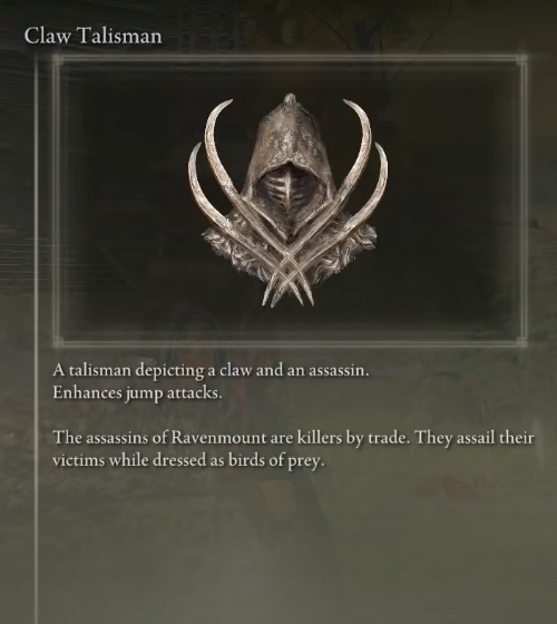Elden Ring Build Claw Talisman