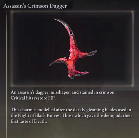 Assassin's Crimson Dagger