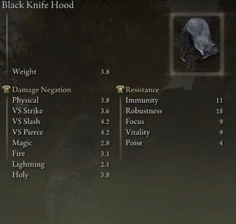 Elden Assassin Build Black Knife Hood