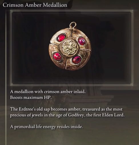 Elden Ring Crimson Amber