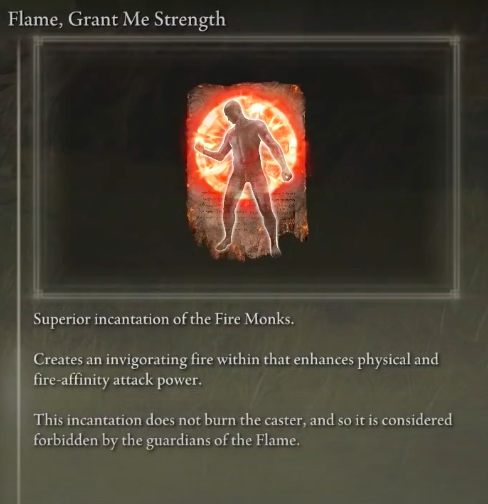 Elden Ring Flame Grant Me Strength