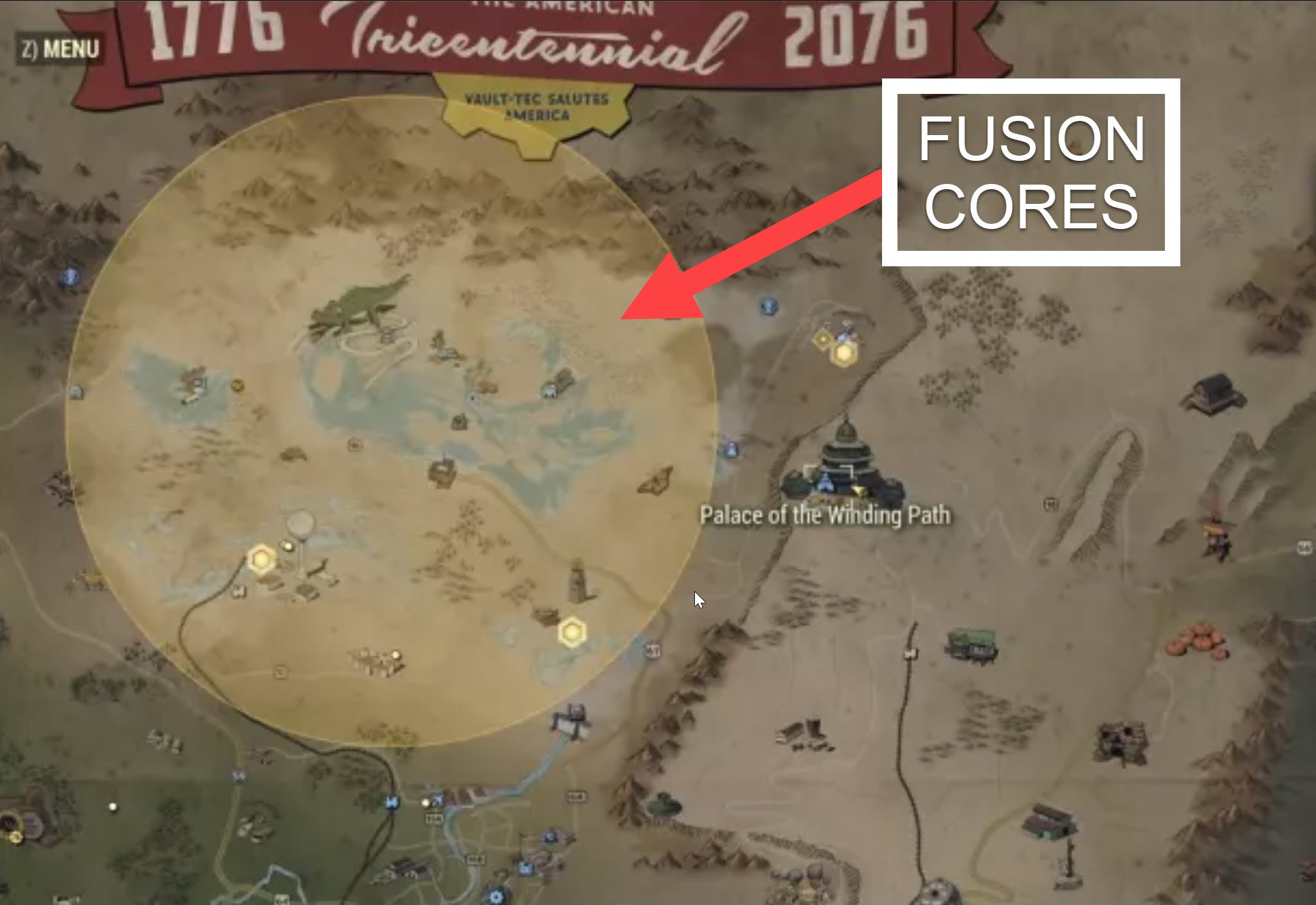 Fusion Cores Location