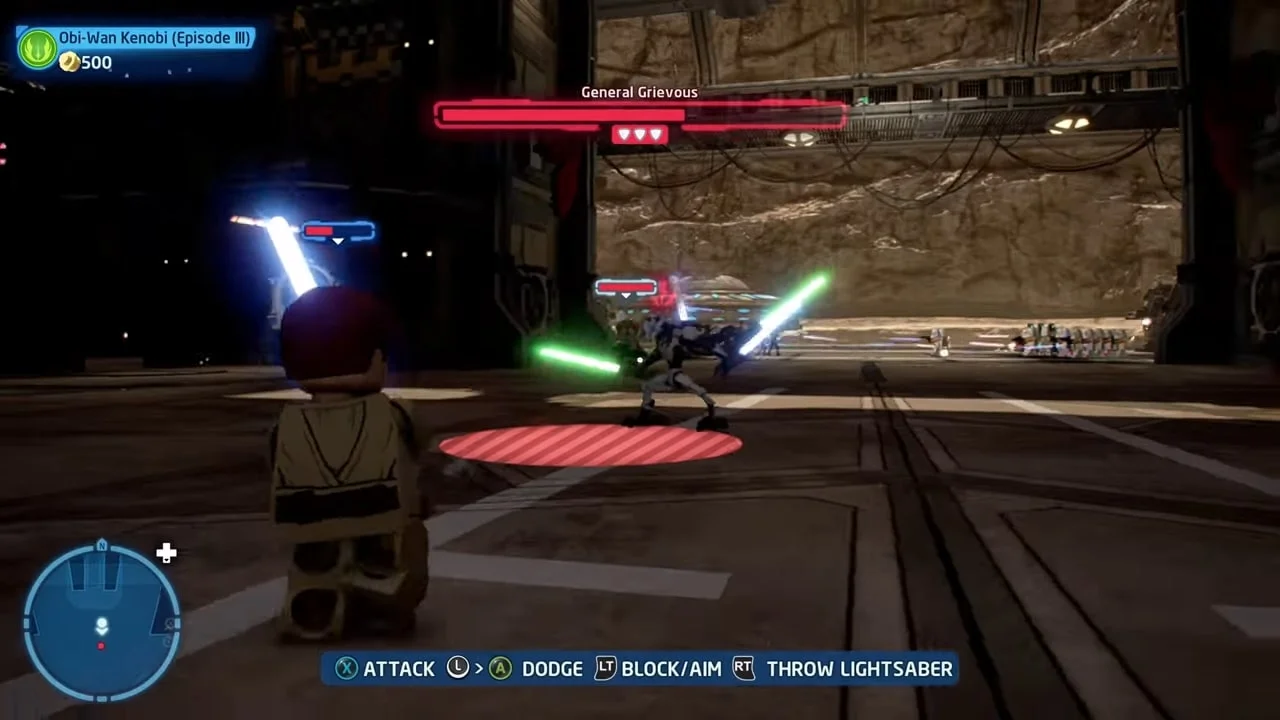 Slam attack by General Grievous.