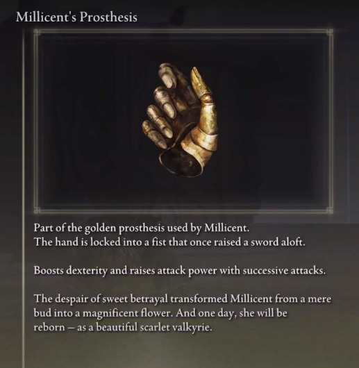 Elden Ring Millicent's Prosthesis