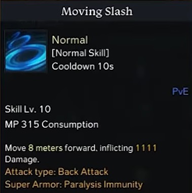 Moving Slash in Lost Ark's Sharpshooter Build.
