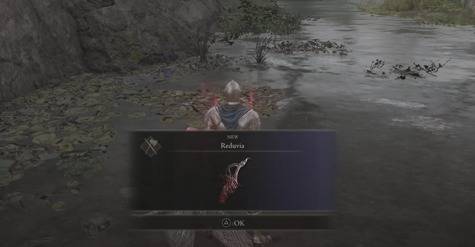 Reduvia, the best blood weapon in Elden Ring acquired.