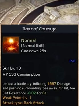 Lost Ark Roar of Courage