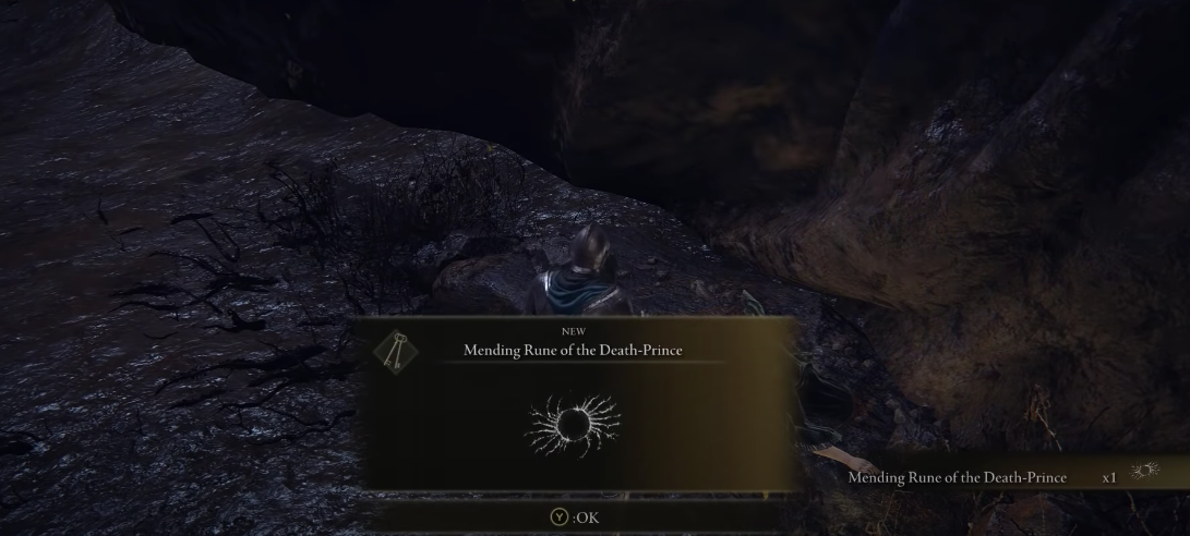 Taking the Mending Rune of the Death-Prince