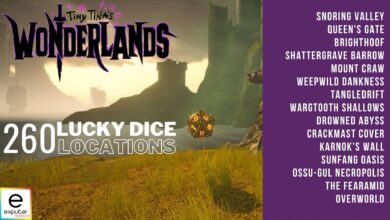 All 260 Lucky Dice locations in Tiny Tina's Wonderlands
