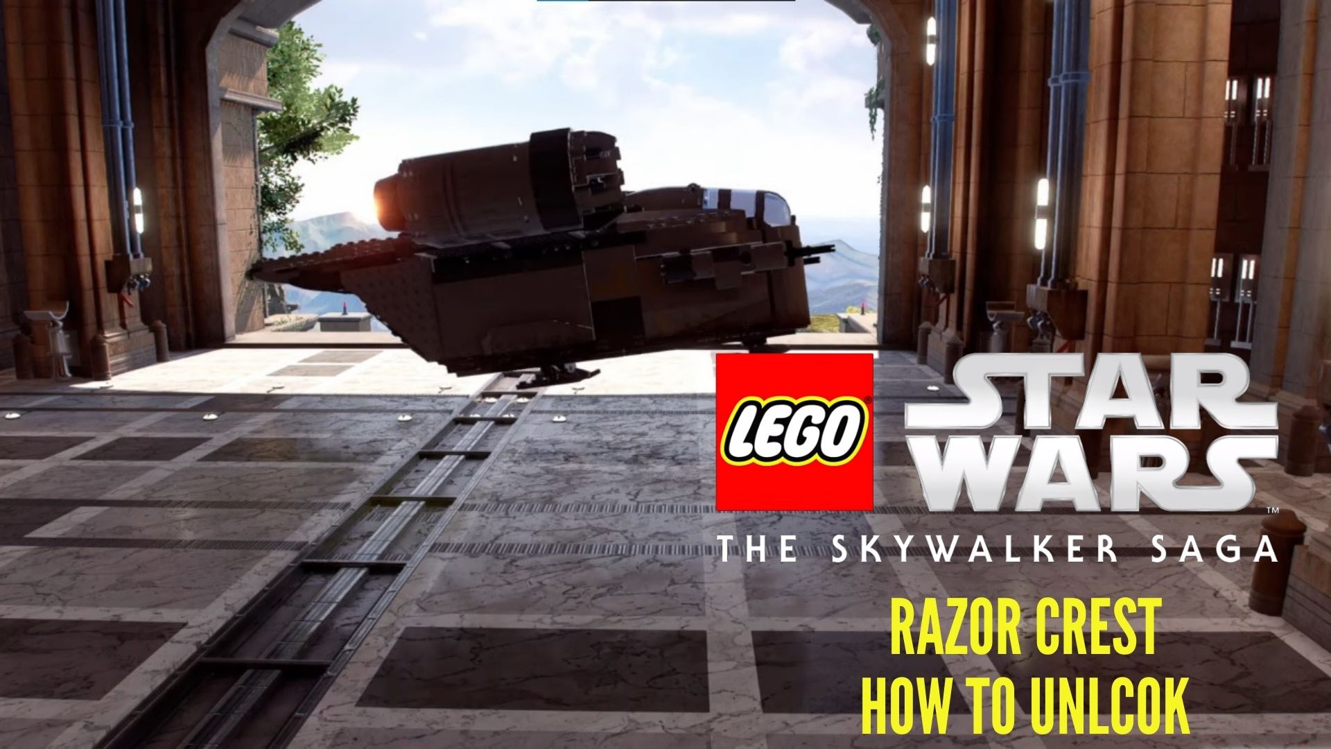 Razor Crest's Code in Lego Star Wars The Skywalker Saga