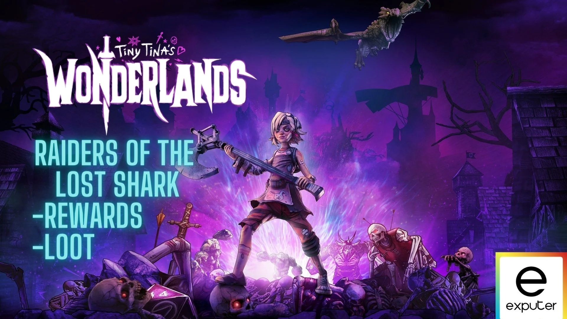 Tiny Tina Wonderlands Riader of the Lost Shark quest with good reward.