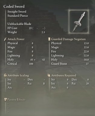 Coded Sword