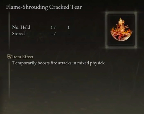 Flame-Shrouding Cracked Tear