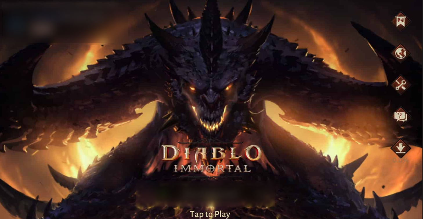 Diablo Immortal Title Screen