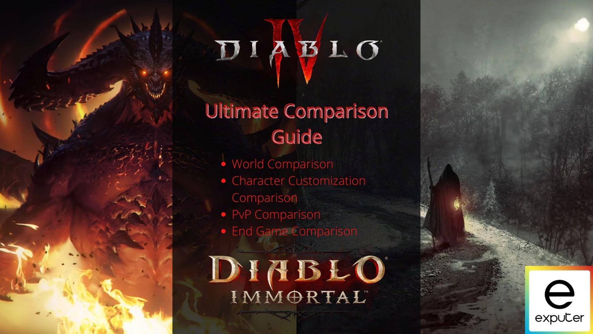 Diablo Immortal and Diablo 4 Comparison