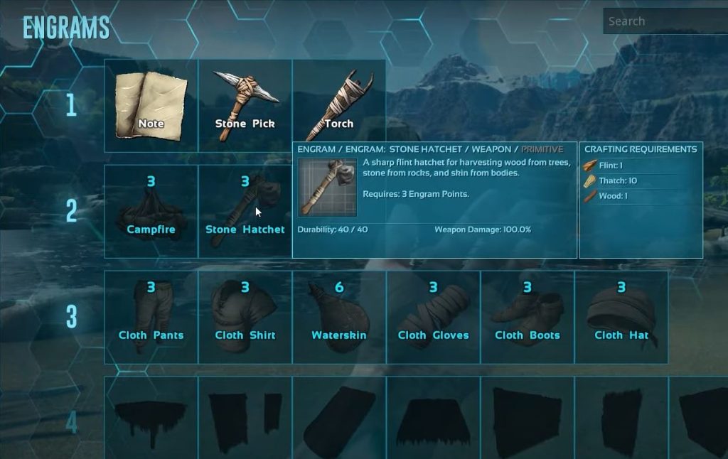 Ark Survival Evolved Crafting Skill