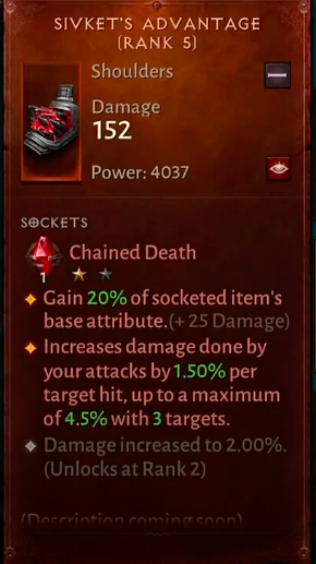 Diablo Immortal Sivket's Advantage