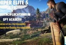 Spy Academy Workbench Locations guide