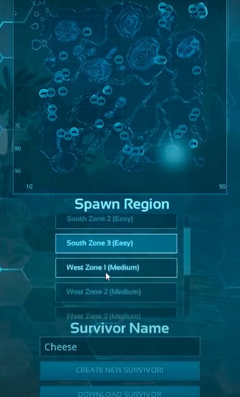 Ark Spawn Region