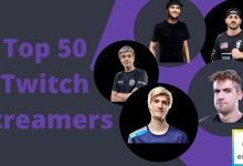 Twitch's top 50 streamers