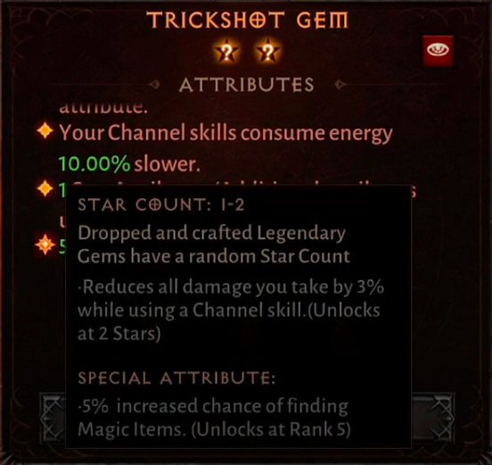 Diablo Immortal Trickshot Gem