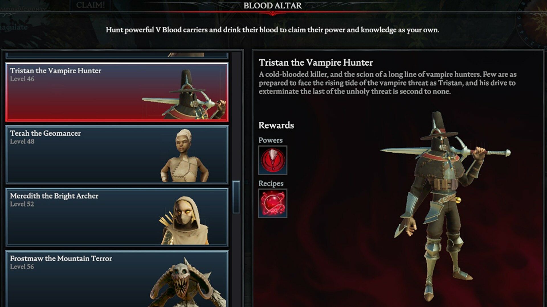 Tristan, The Vampire Hunter