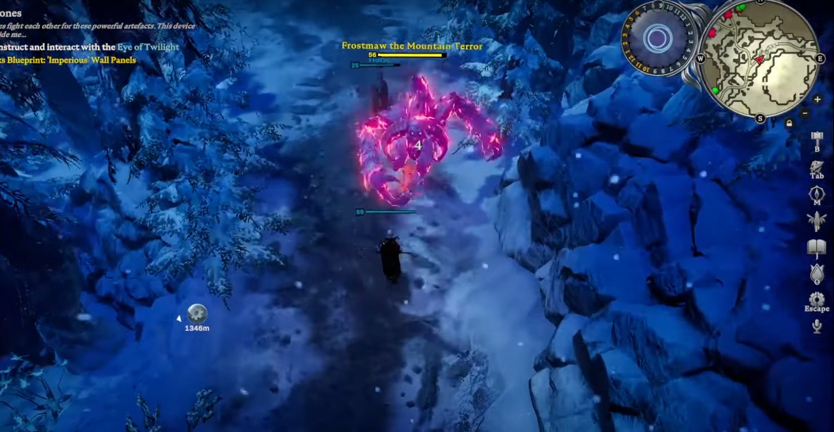 Frostmaw melee attacks and encounter