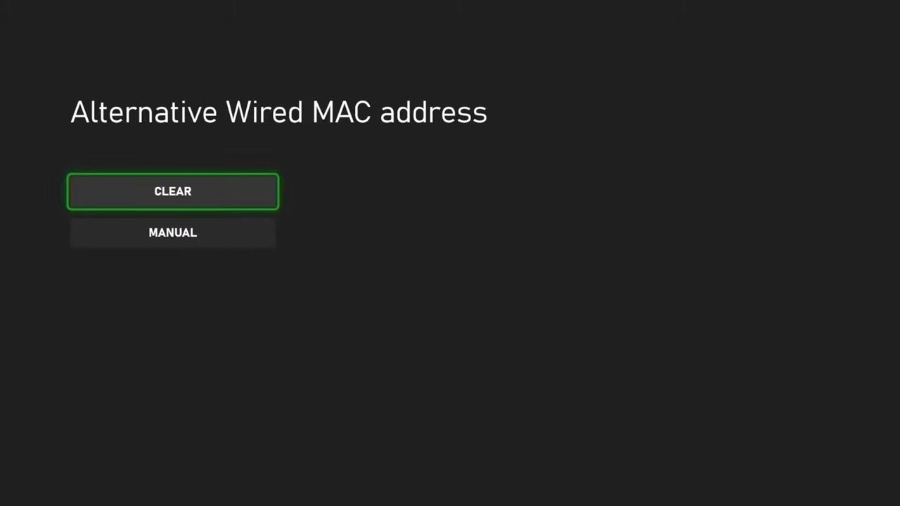 xbox warzone alternate MAC address