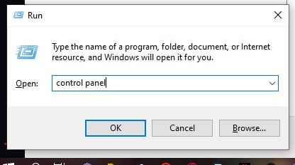 Windows 10 Control panel