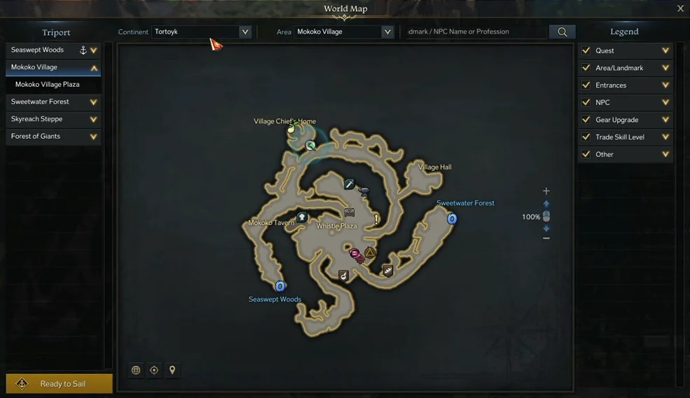 tortoyk lost ark map