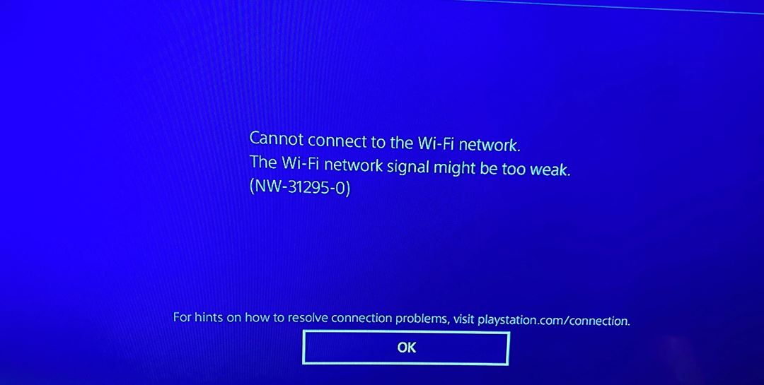 PS4 network errors