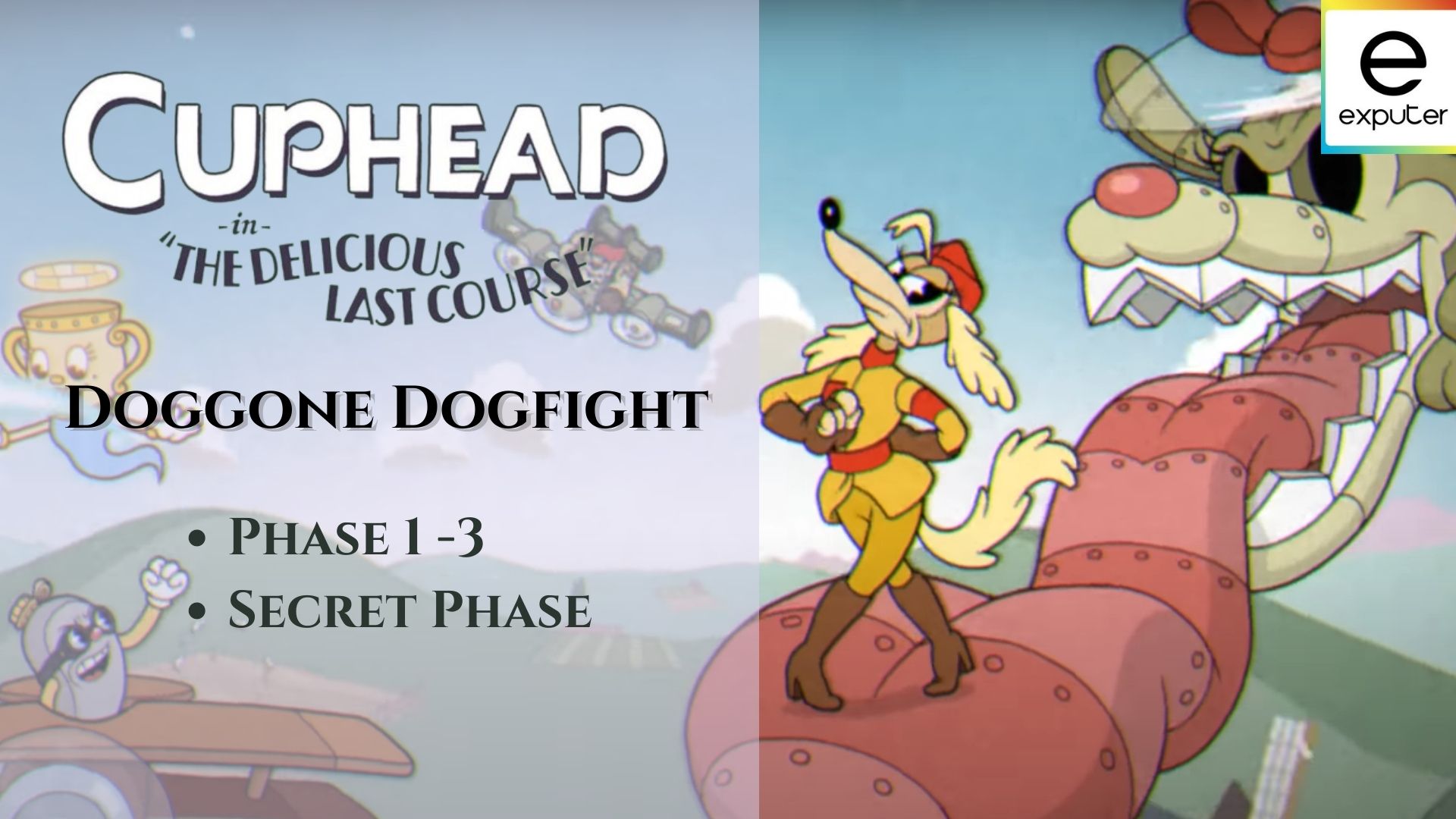Guide on how to beat Cuphead Doggone Dogfight