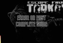 Error on post Tarkov