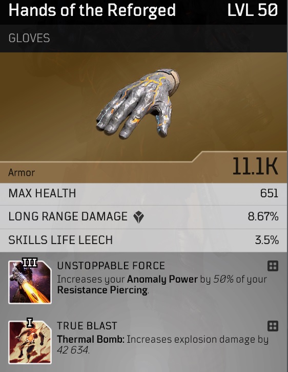 Unstoppable Force mod acquired in Outriders.