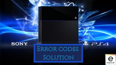 error codes PS4