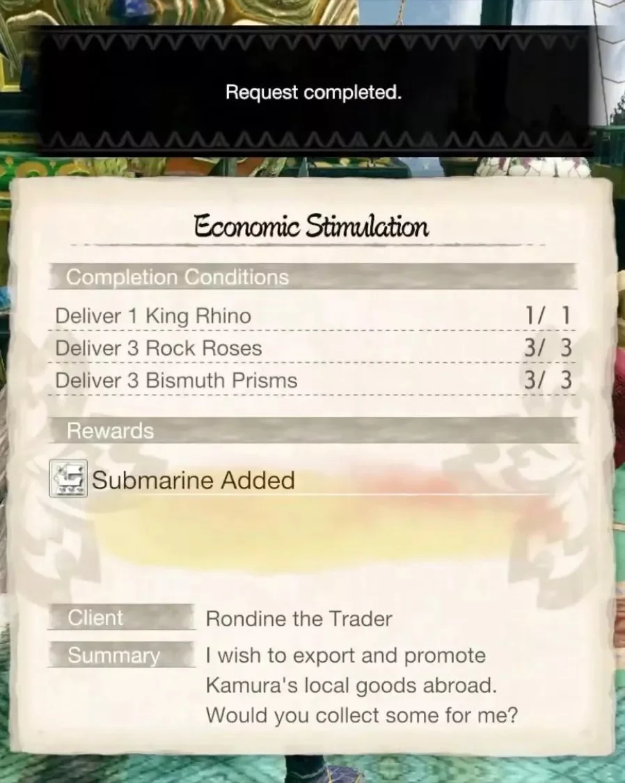 Monster Hunter Rise guide: Economic Stimulation request